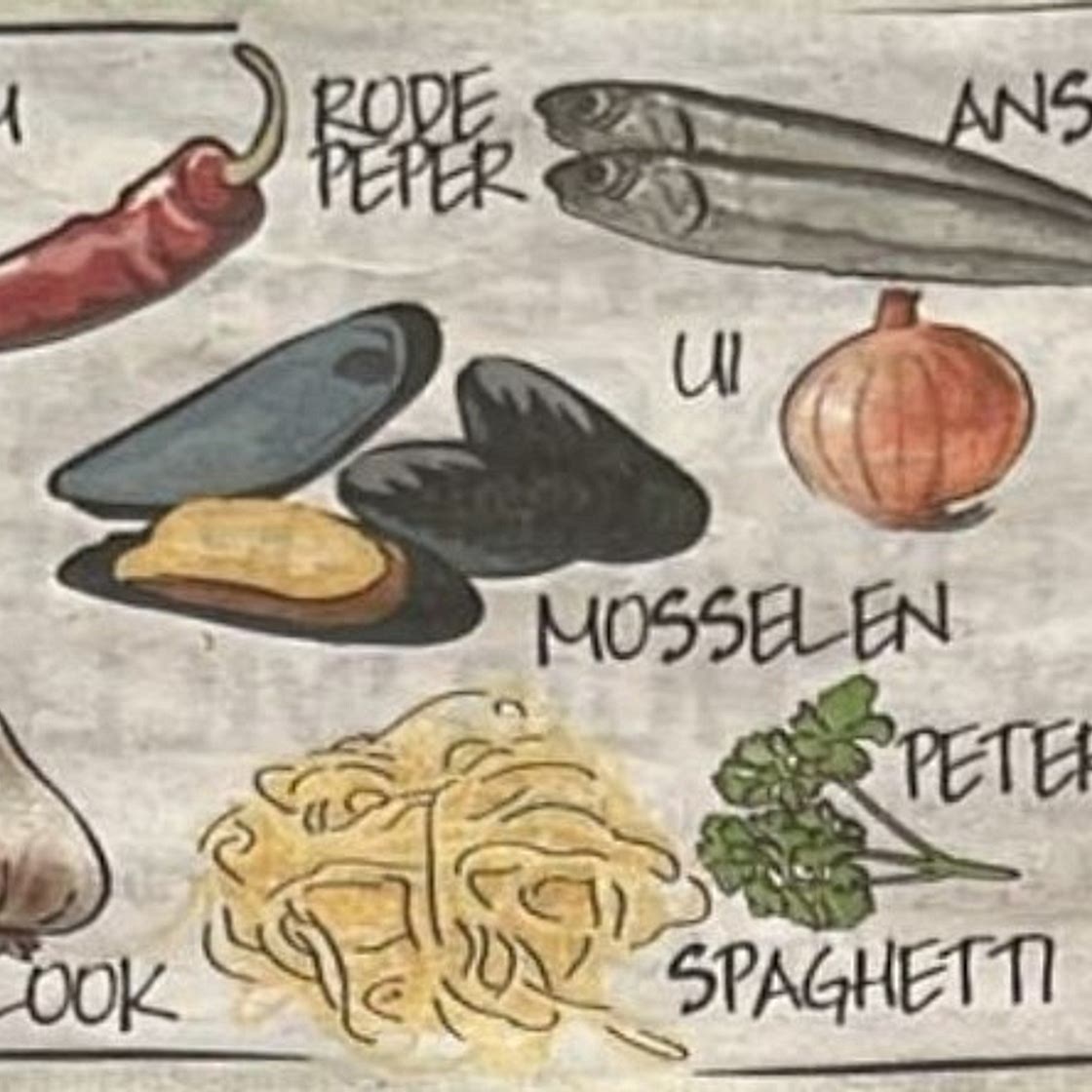 Pasta met mosselen