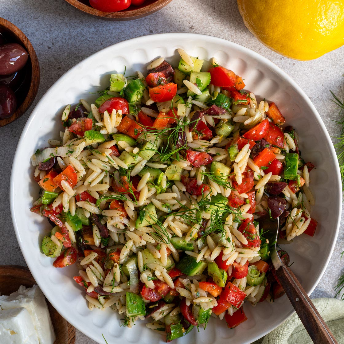 Greek pasta salad