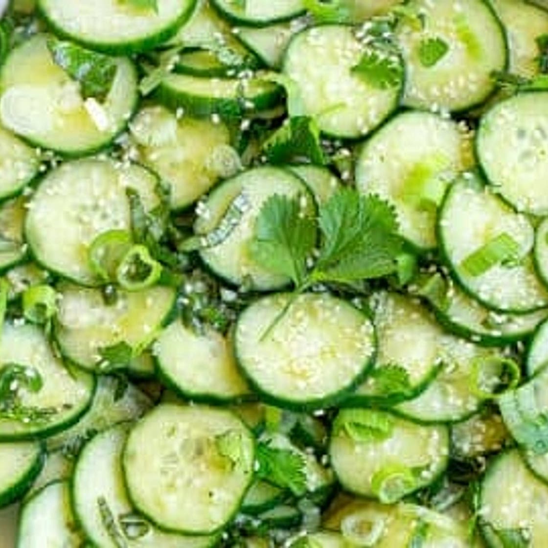 Cilantro–Scallion Lemon Cucumber Salad
