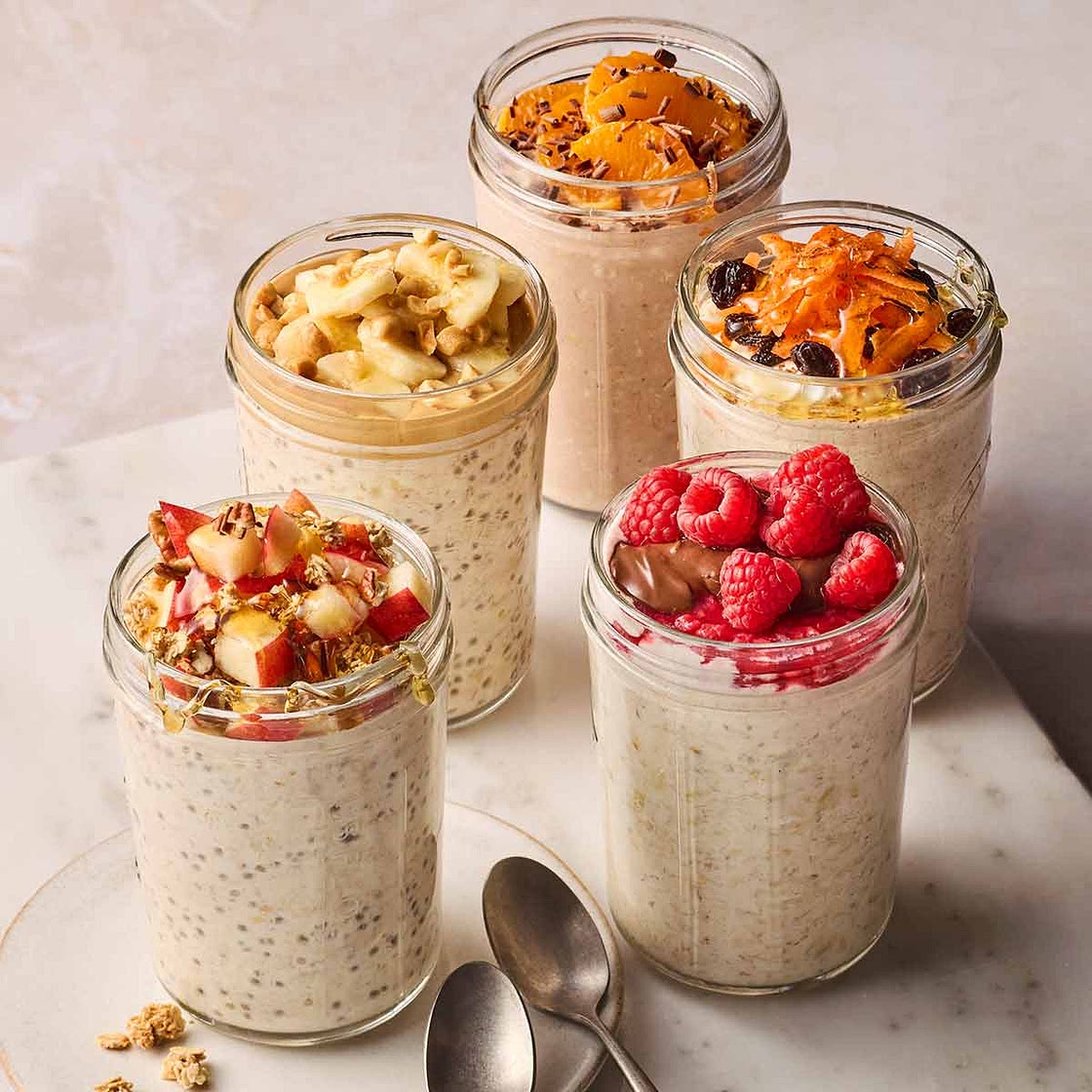 Overnight Oats {4 Ingredients + Topping Ideas}