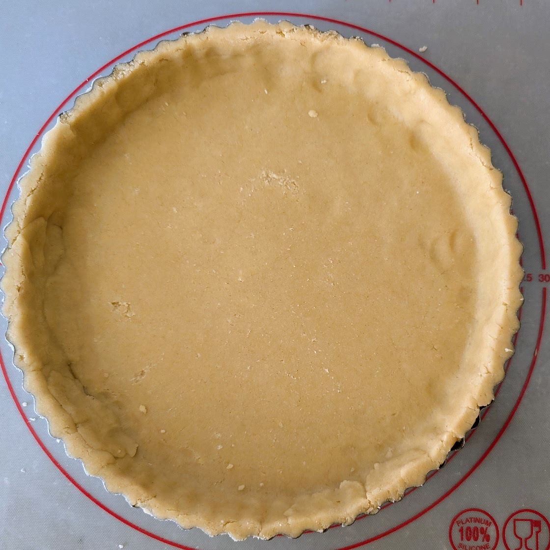 Shortcrust pie base for a savoury pie, tarte or quiche