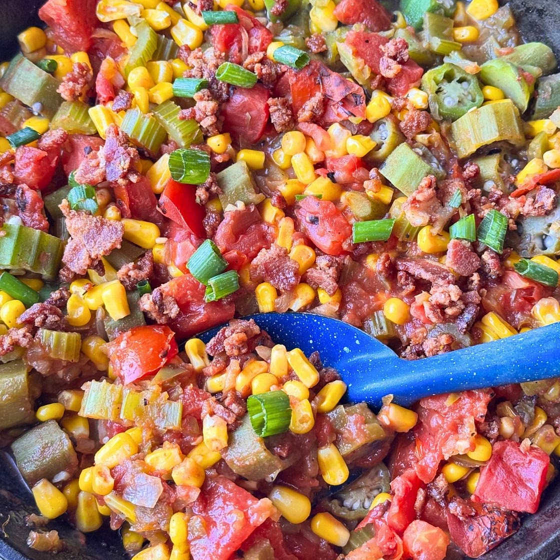 Cajun Corn and Okra