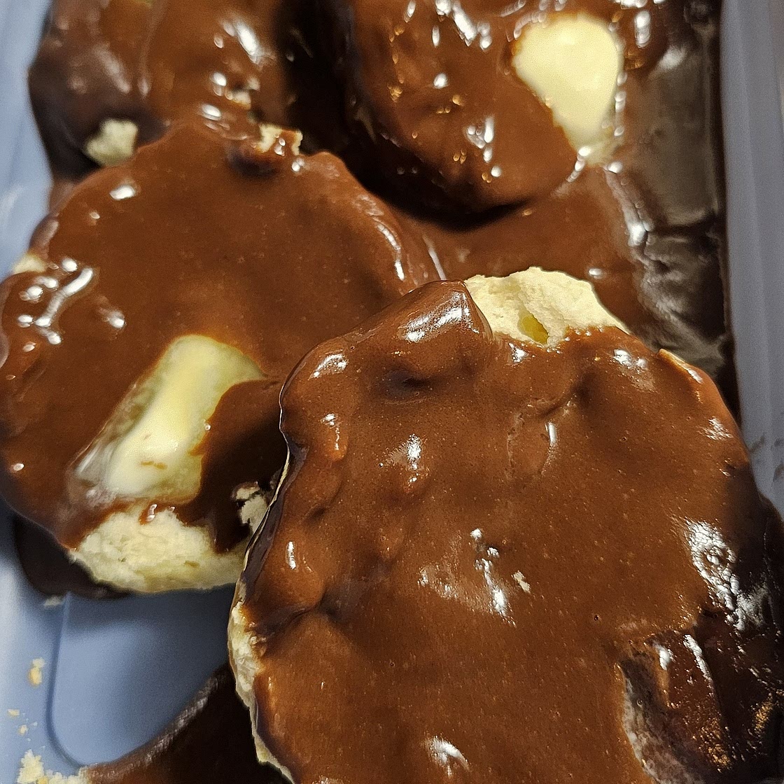 BISCUITS AND CHOCOLATE GRAVY