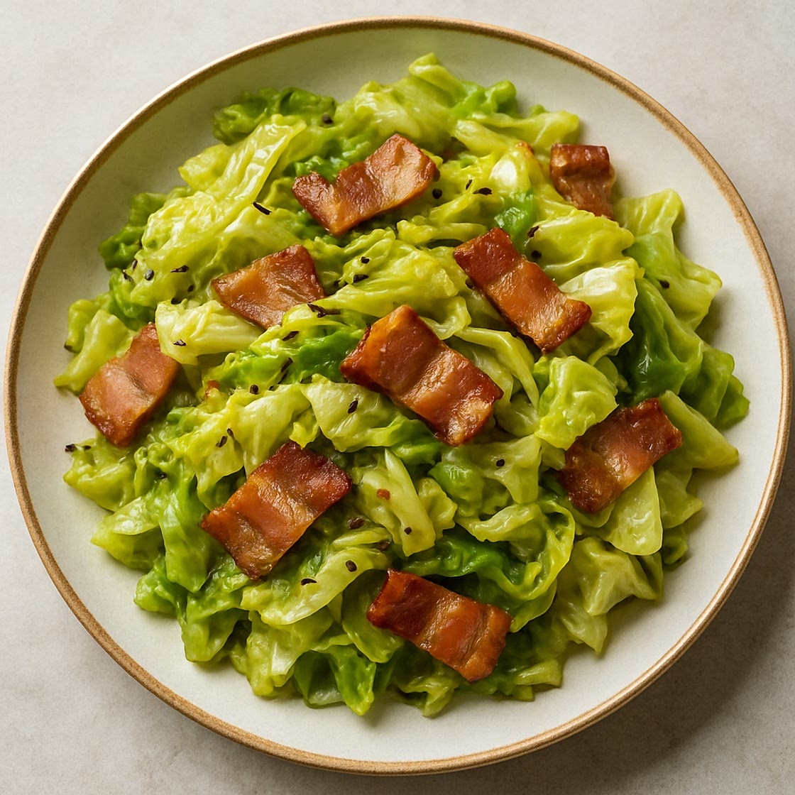 Cabbage with Caraway & Bacon