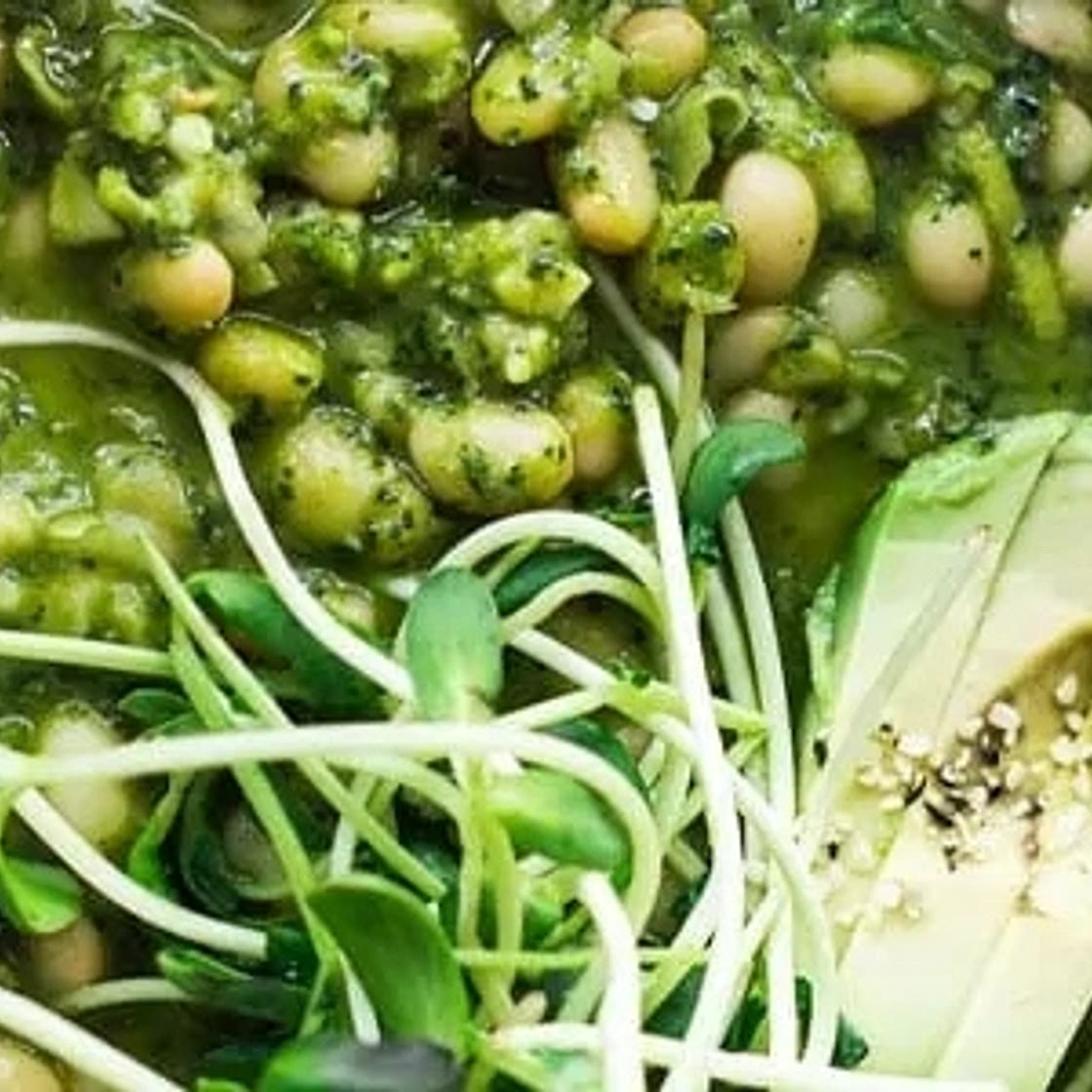 Cassoulet au pesto de kale