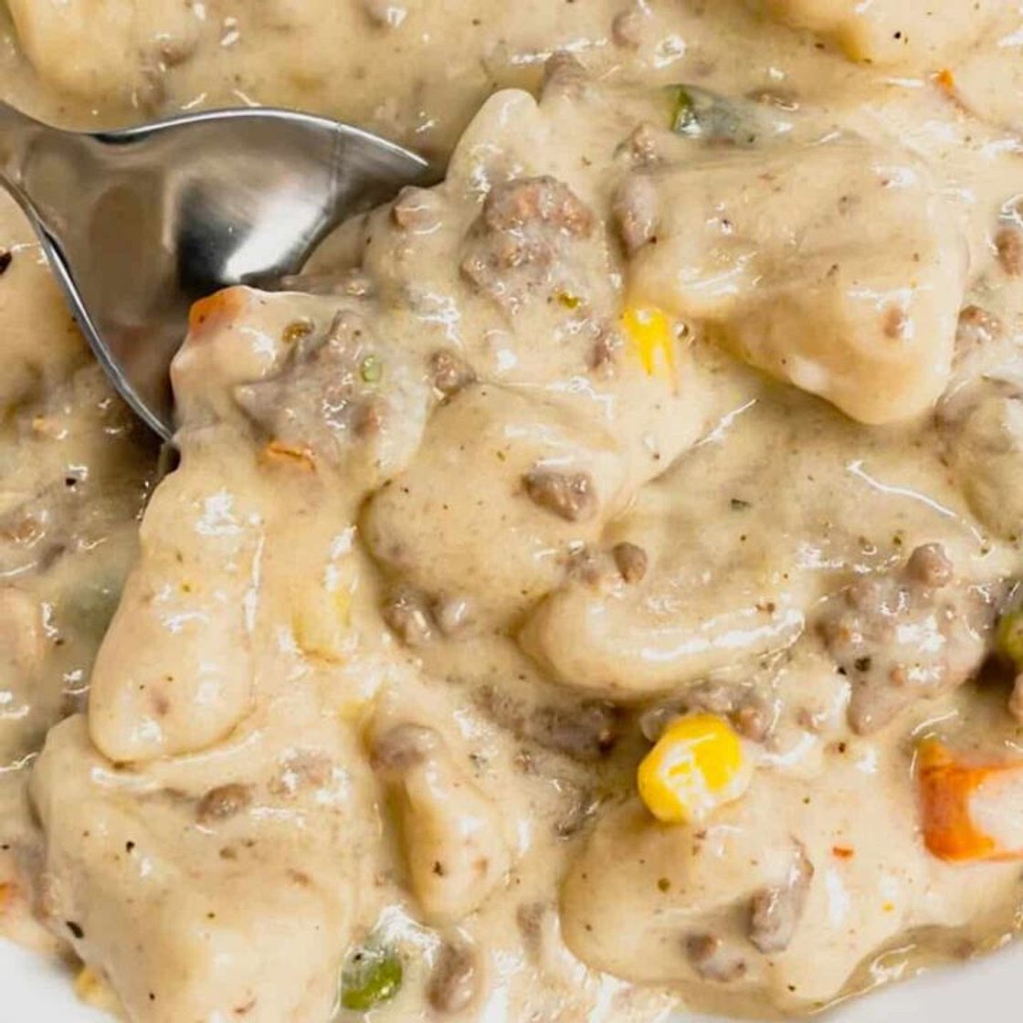 Ground Beef and Dumplings