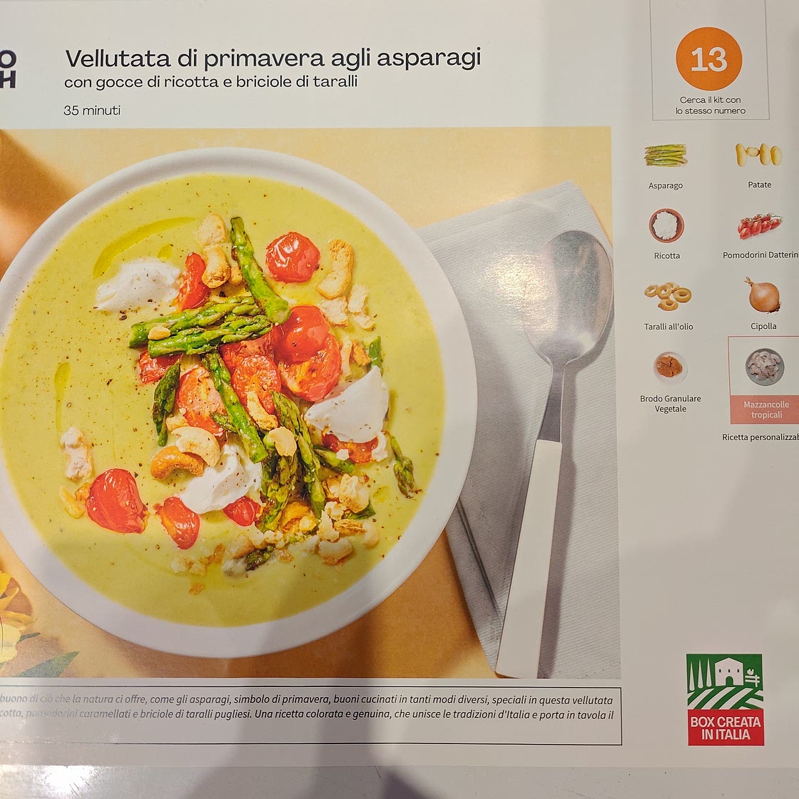 Vellutata di primavera agli asparagi