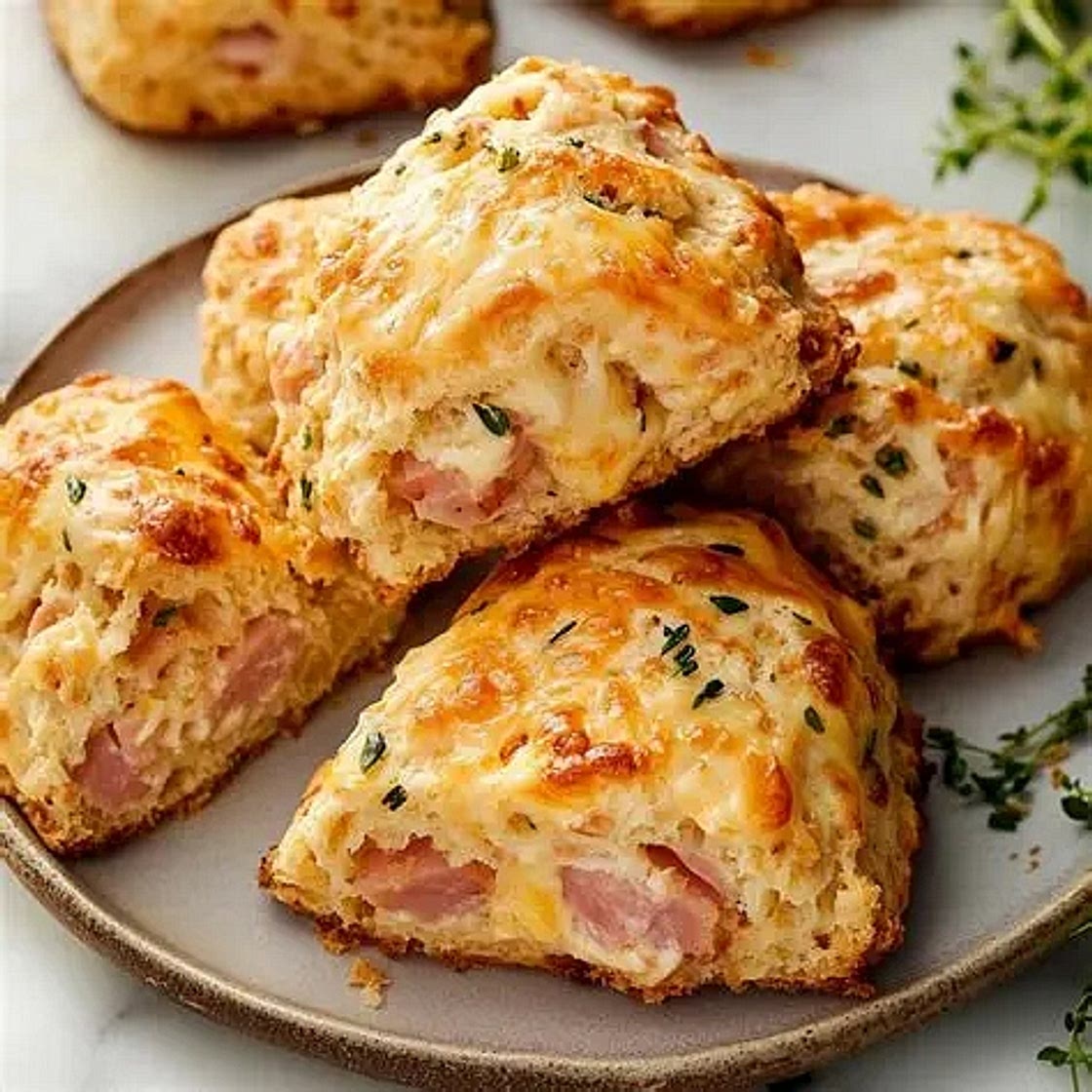 Healthy Savoury Ham & Cheese Scones