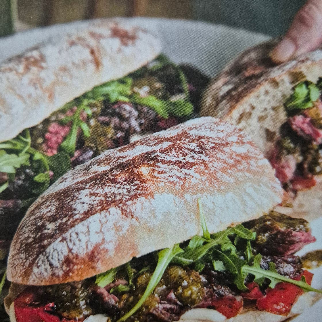 Steak & chimichurri sandwiches