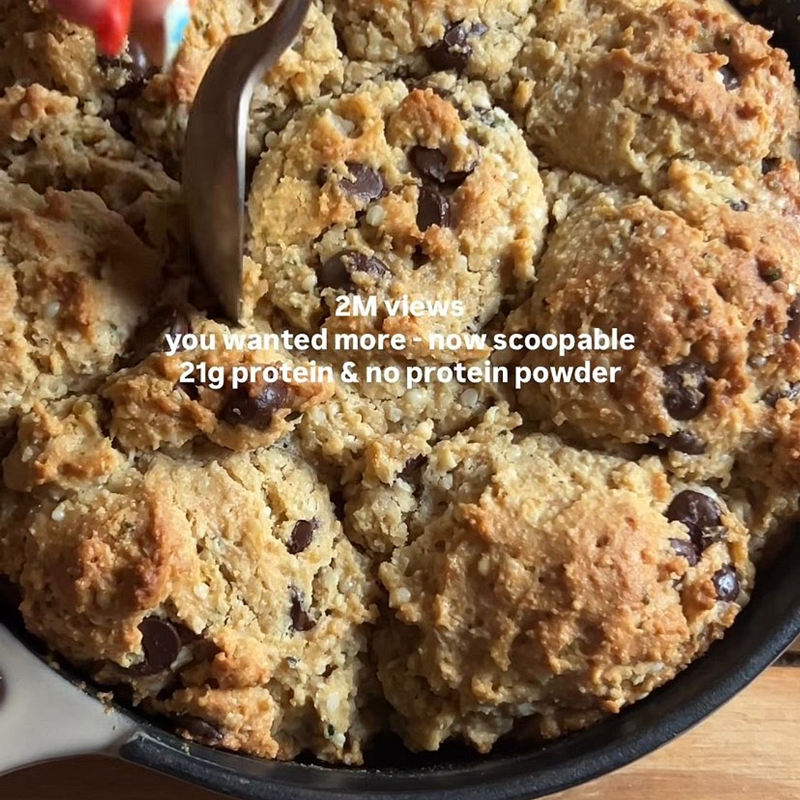 Scoopable Protein cookie