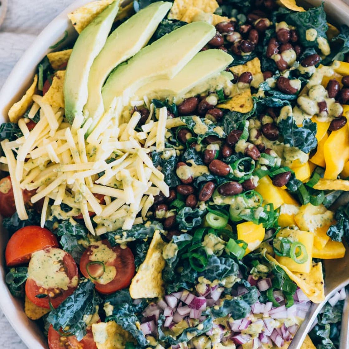 Recipe: Vegetarian Kale Taco Salad