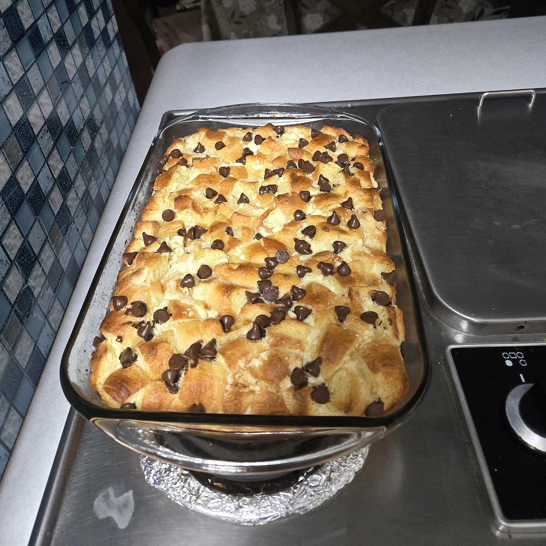 Chocolate Croissant Breakfast Bake