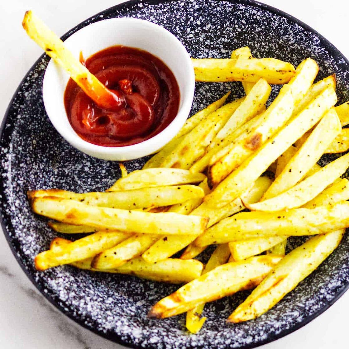 Air Fried White Sweet Potato Fries