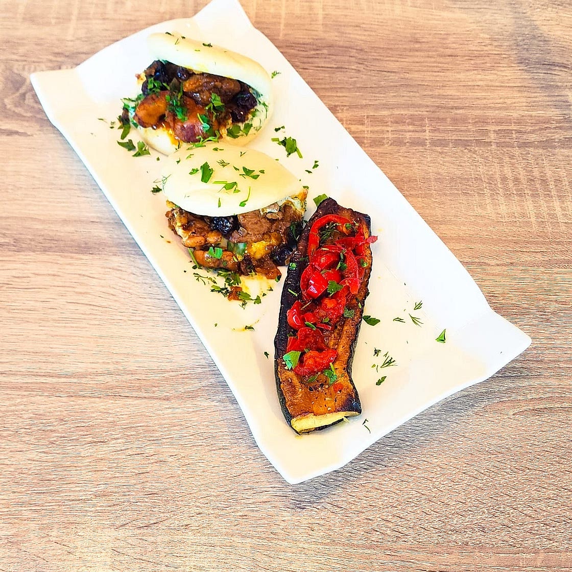 Bao brioches fusion au poulet et au ras el hanout