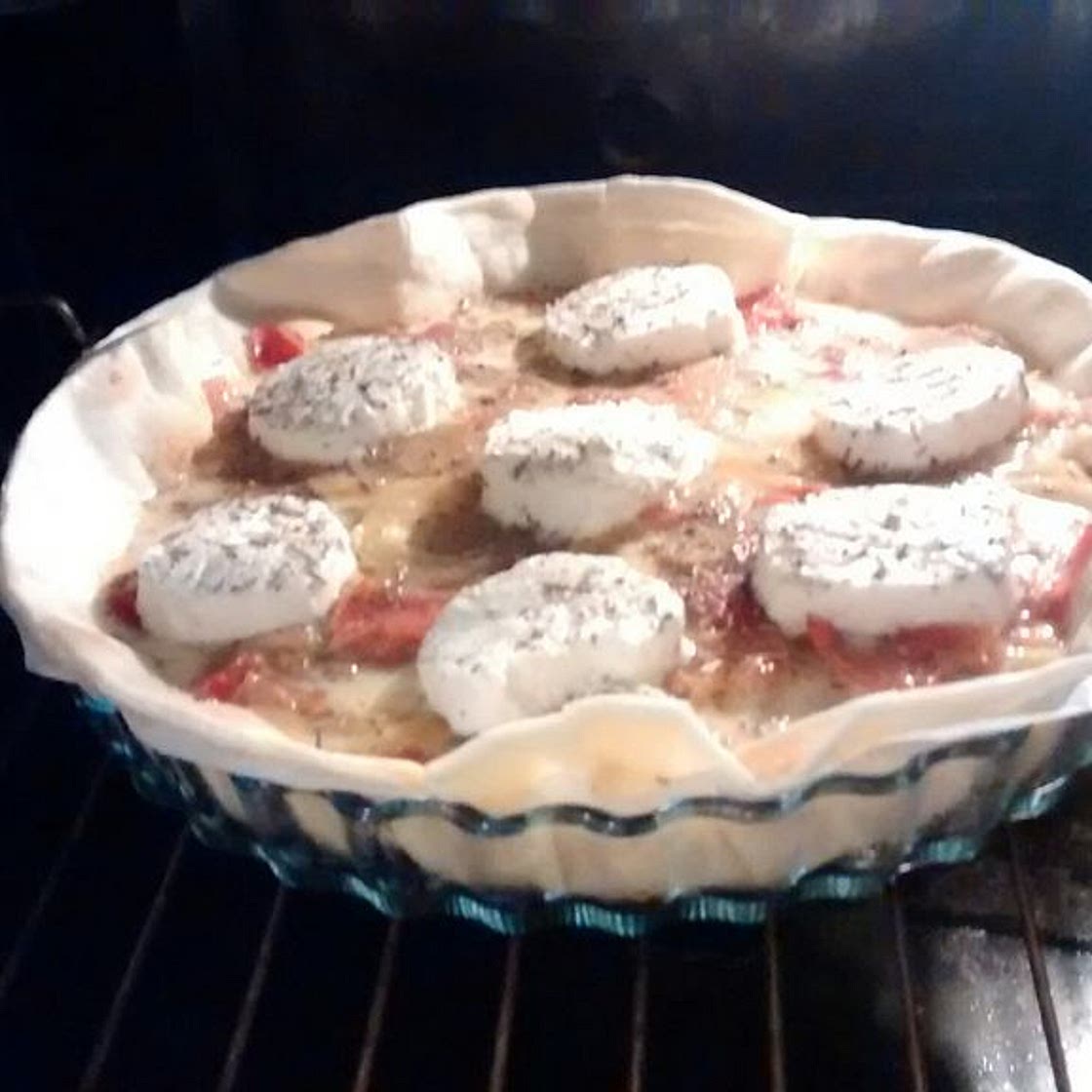 Tarte du soir végétarienne