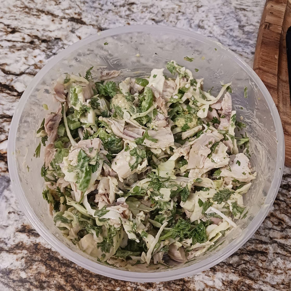 Chicken and Avocado Salad with Lime and Cilantro