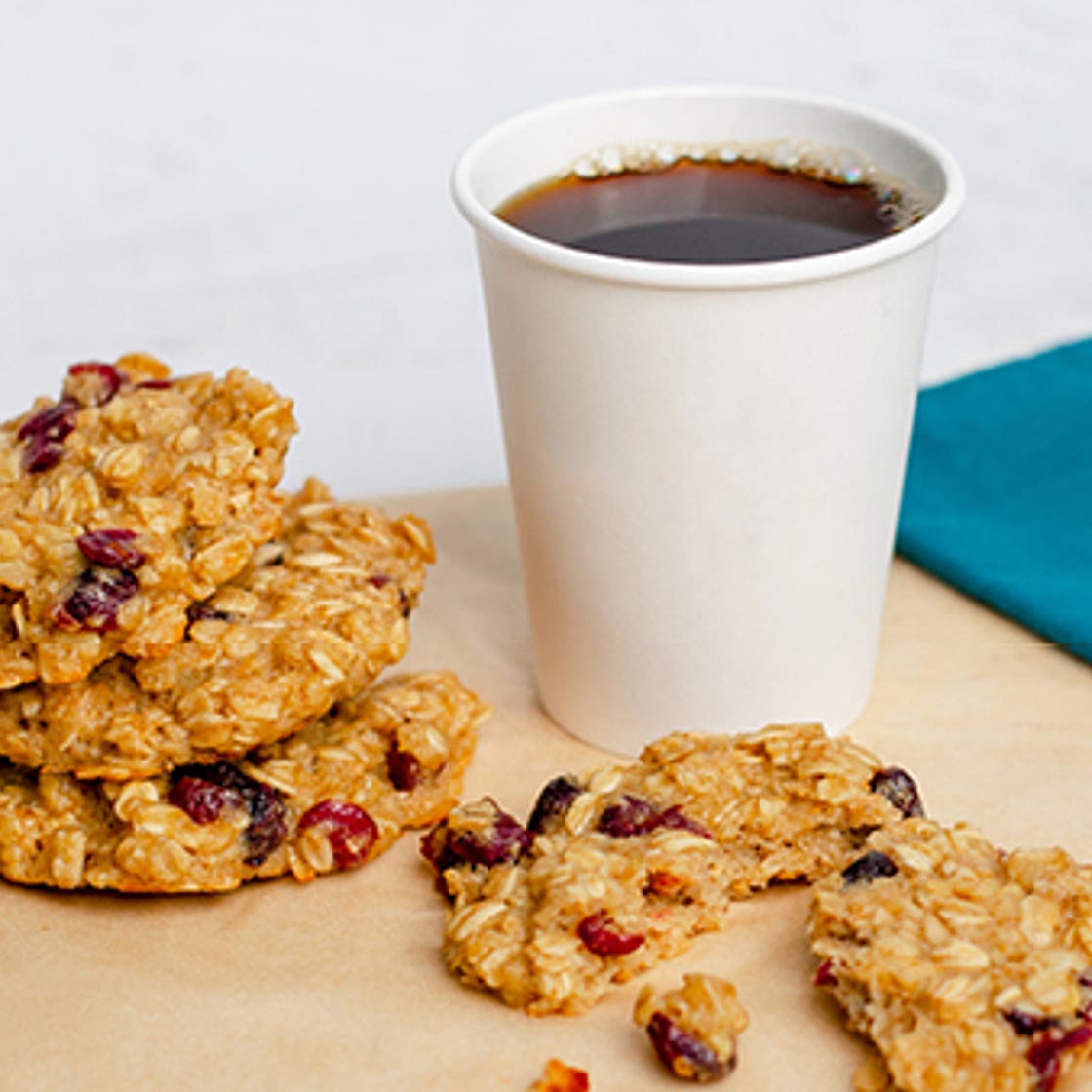 Cranberry Oatmeal Breakfast Cookies
