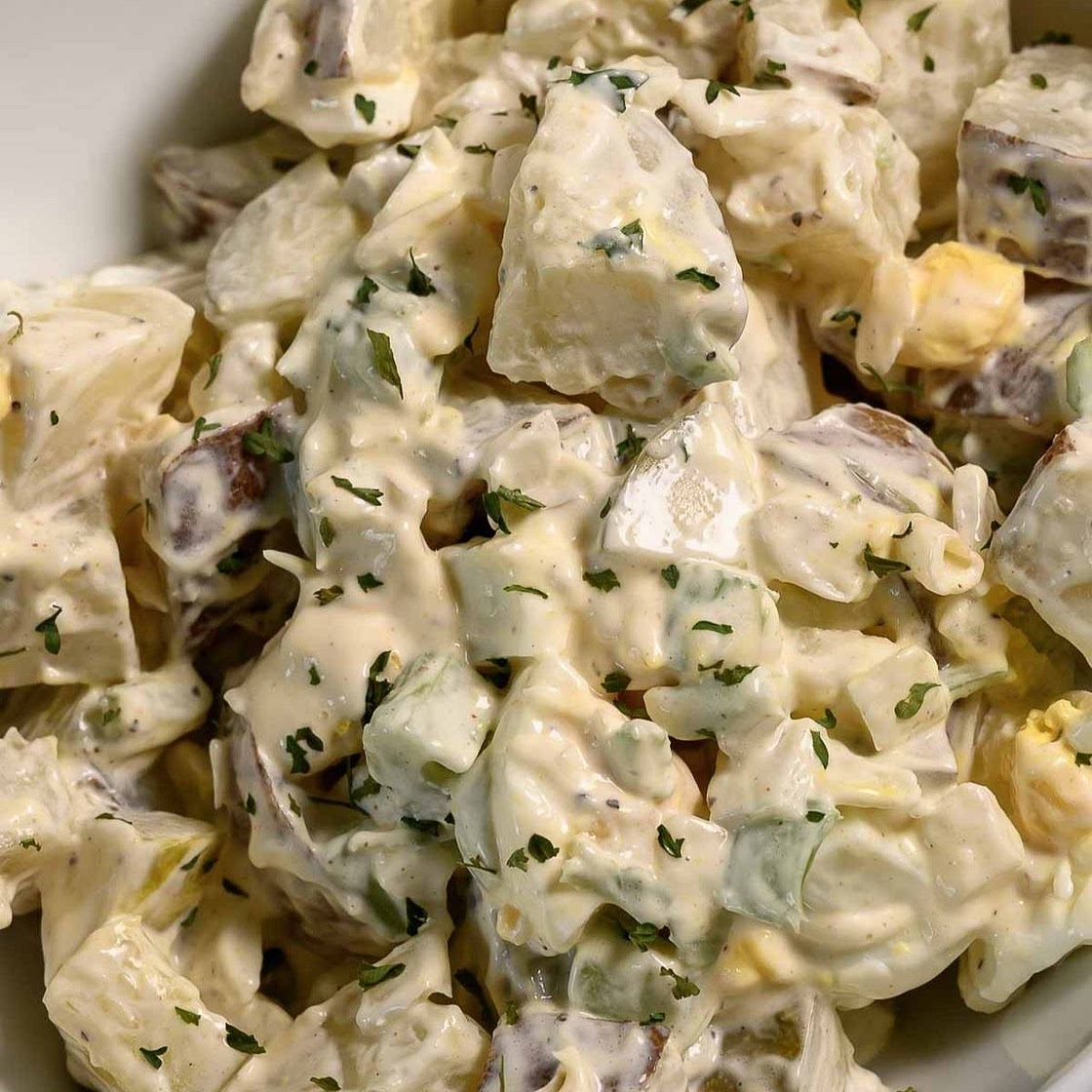 Potato Salad with Dill Pickles