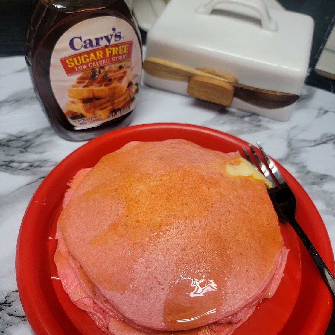 Cherry Megastack High Protein Pancakes