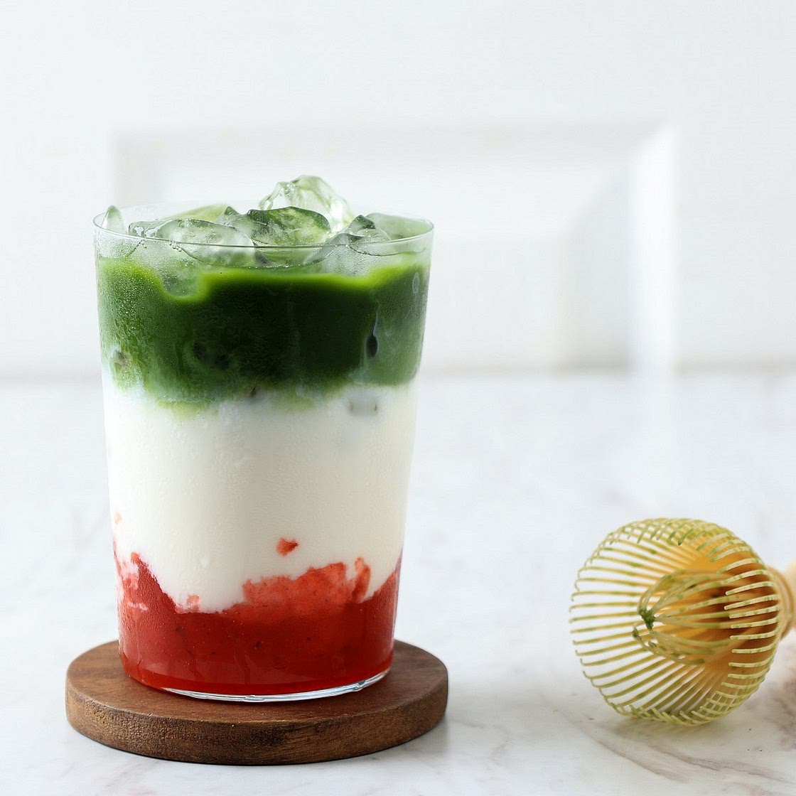 Strawberry Matcha Latte