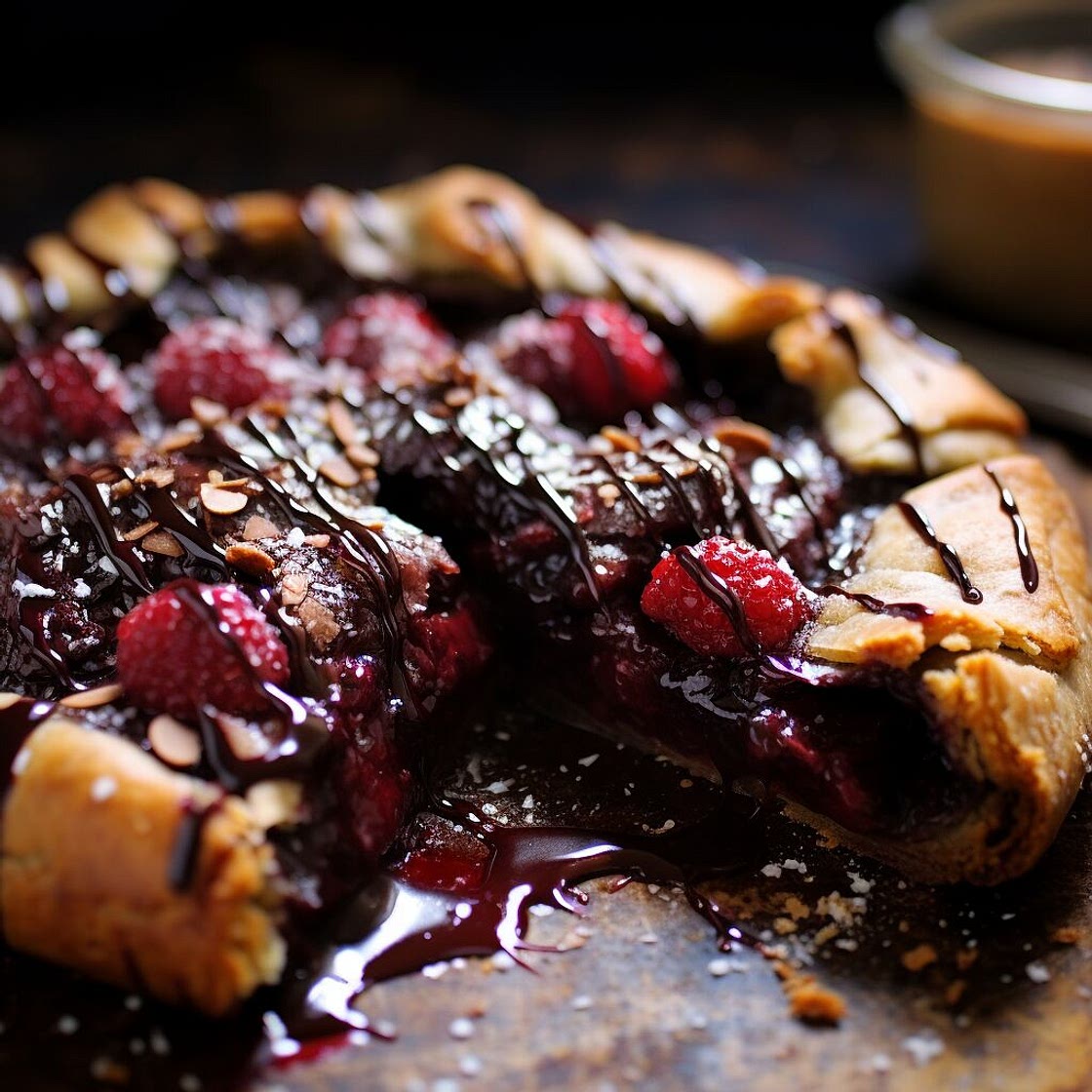 Chocolate Raspberry Galette