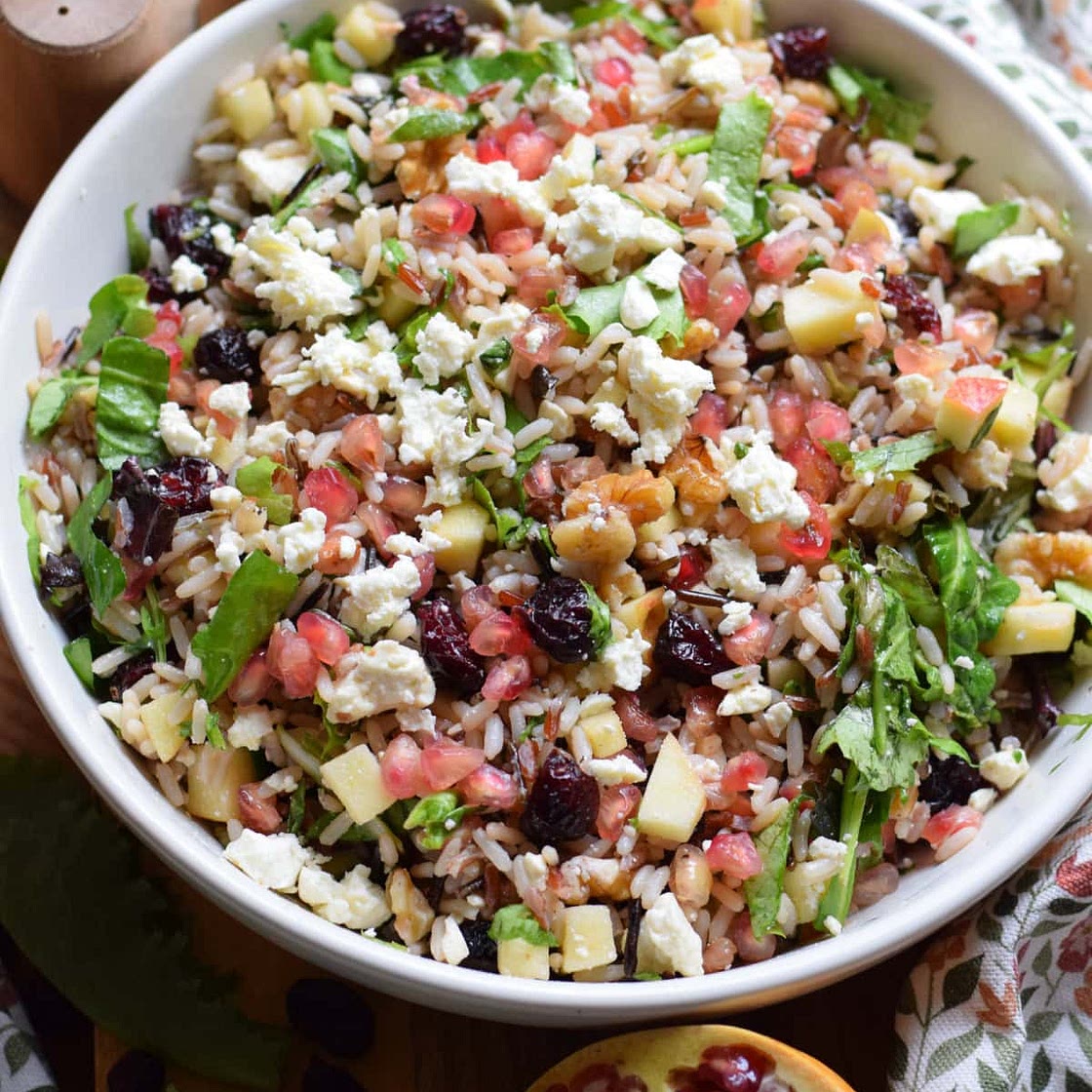Wild Rice Pomegranate Salad