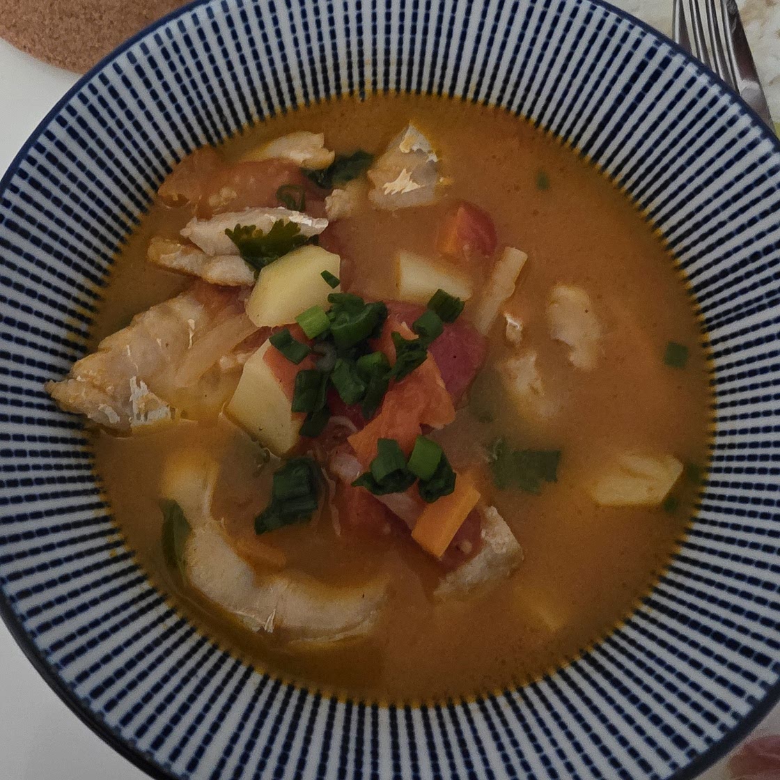 Norwegian Fish Soup with Cod (fiskesuppe med torsk)