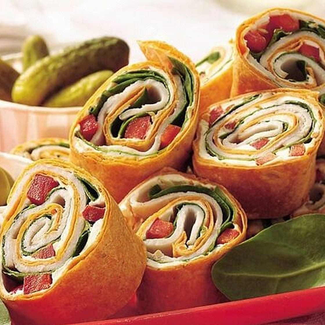 Turkey Spinach Wraps