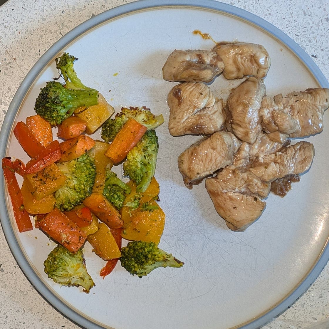 One Pan Balsamic Chicken and Veggies