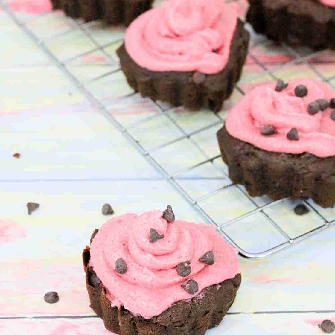 Vegan Heart Shaped Cupcake Recipe (Gluten-Free)