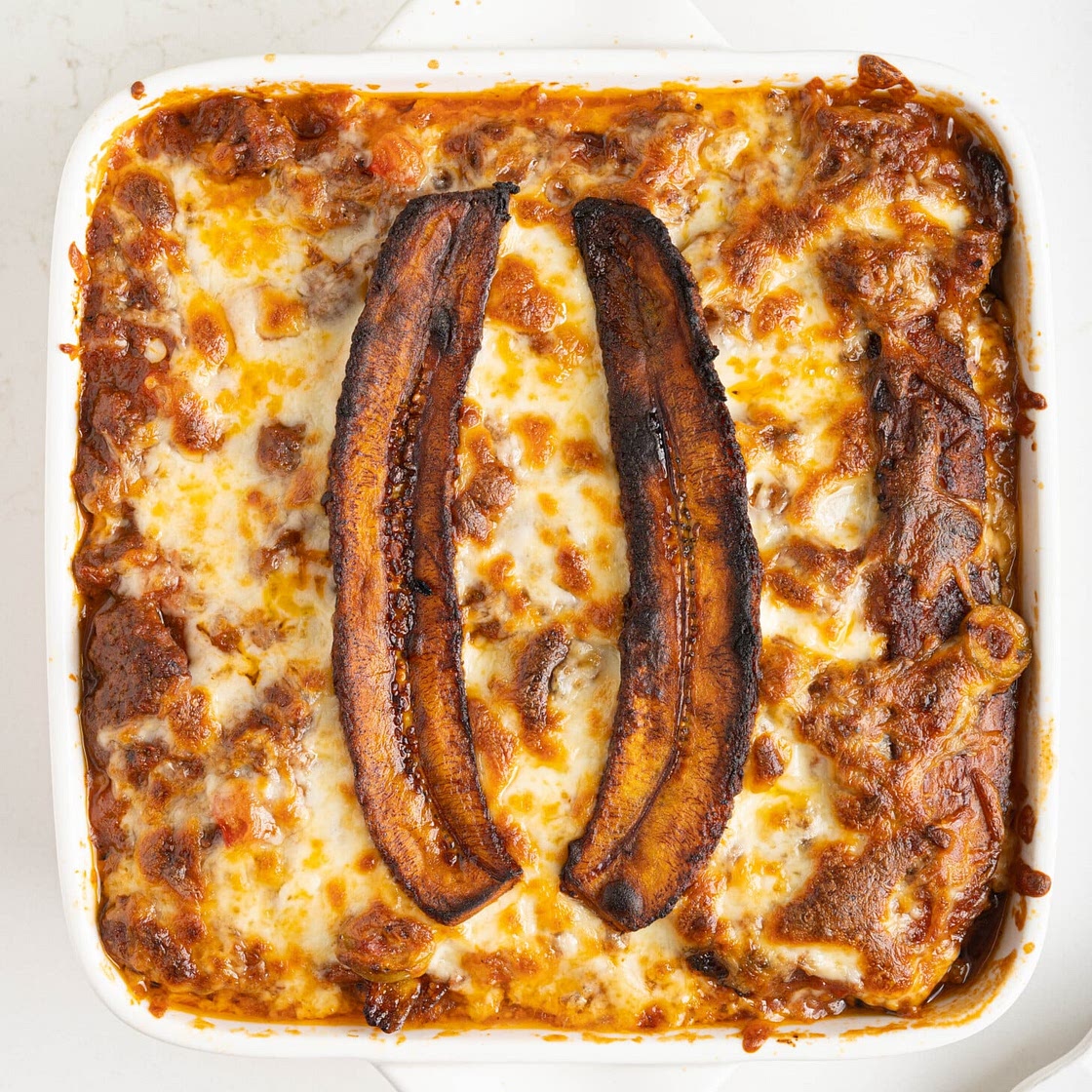 Puerto Rican Pastelón (Beef & Plantain Lasagna)