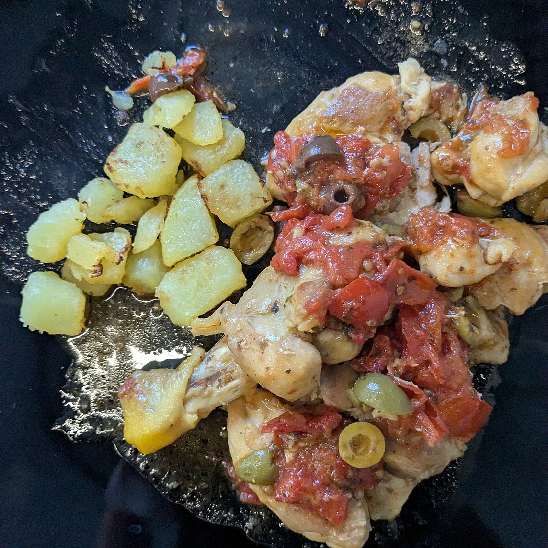 POLLO ALL' ISCHITIANA CON POMODORINI E OLIVE