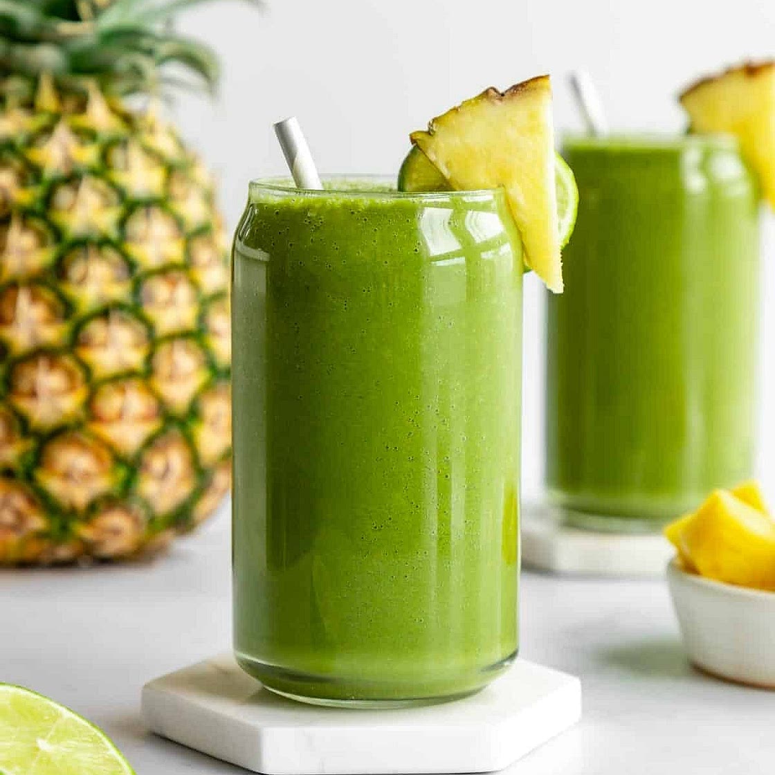 Baby Spinach and Pineapple Smoothie