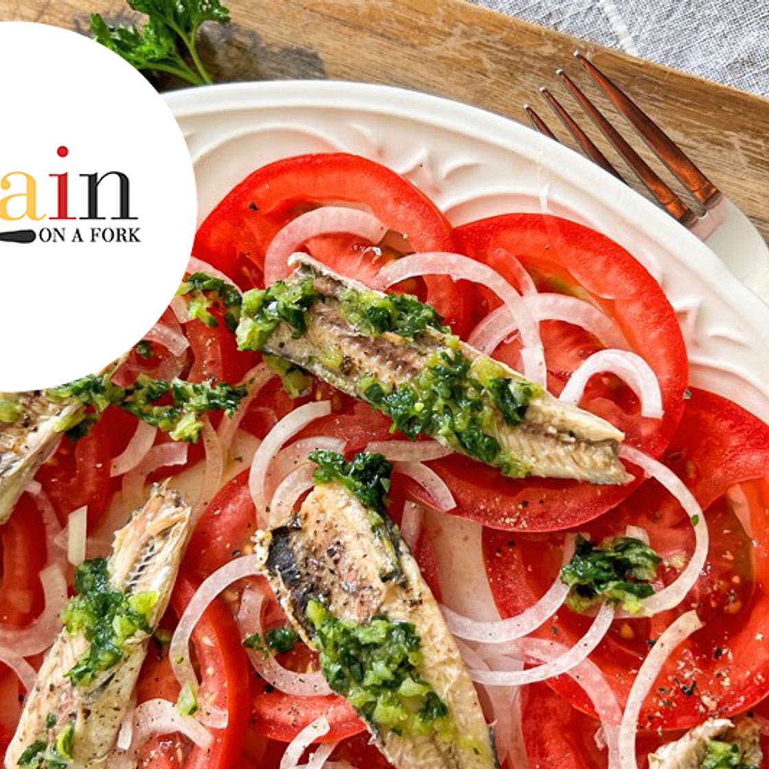 Spanish Tomato & Sardine Salad Recipe