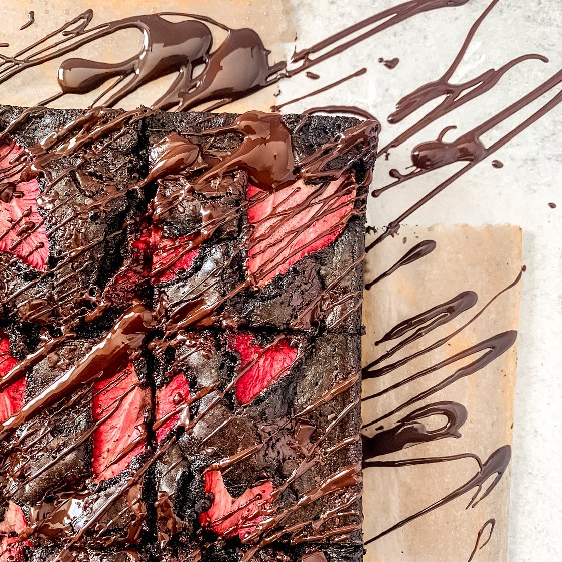 Strawberry brownies recipe