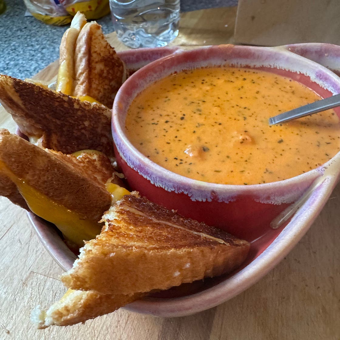 Roasted Tomato Soup w/ Grilled Cheese