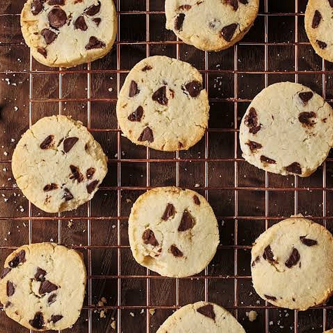 Easy healthy rice flour chocolate chip cookies