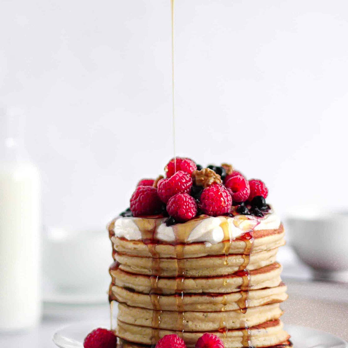 Vegan protein pancakes
