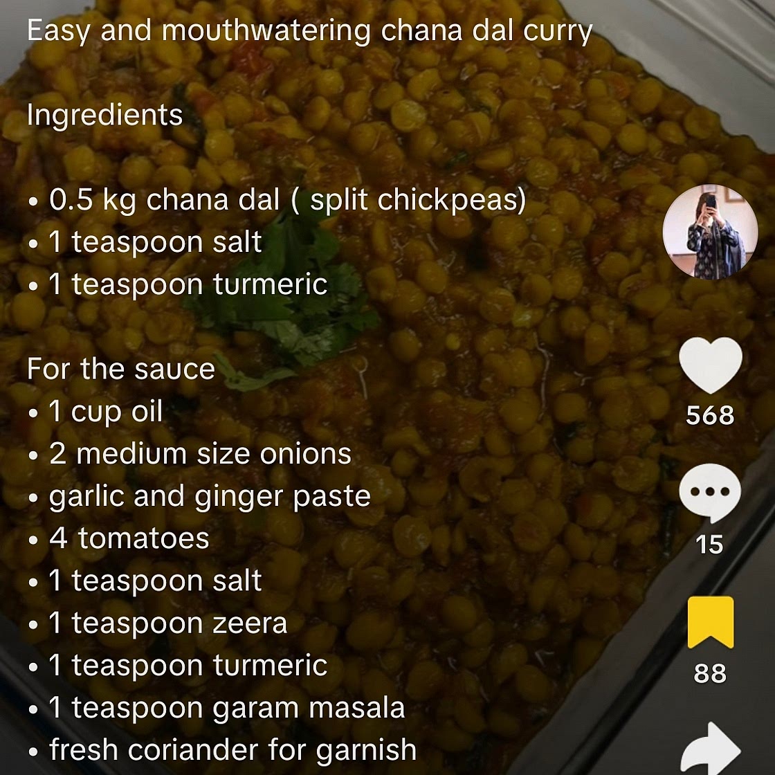 Chana dal curry
