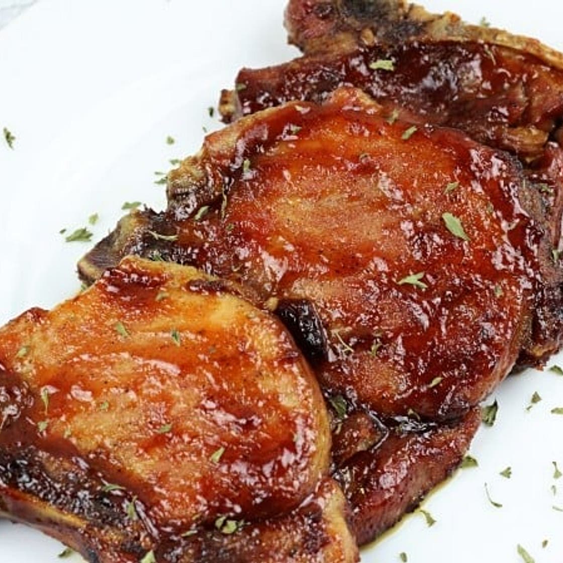 Oven Baked Barbecue Pork Chops recipe