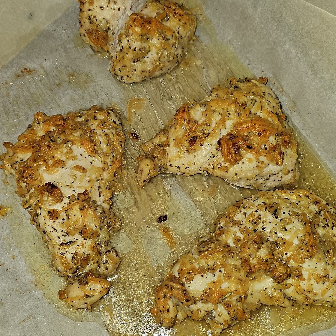 Parmesan Crusted Chicken Sheet Pan Dinner