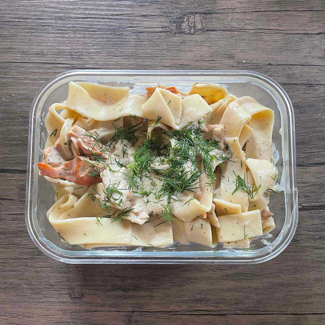 Chicken of the woods stroganoff