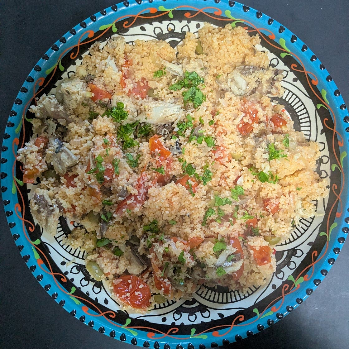 COUSCOUS ALLO SGOMBRO E POMODORINI