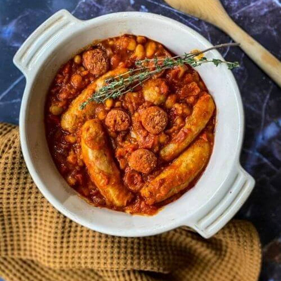 Sausage And Chorizo Casserole