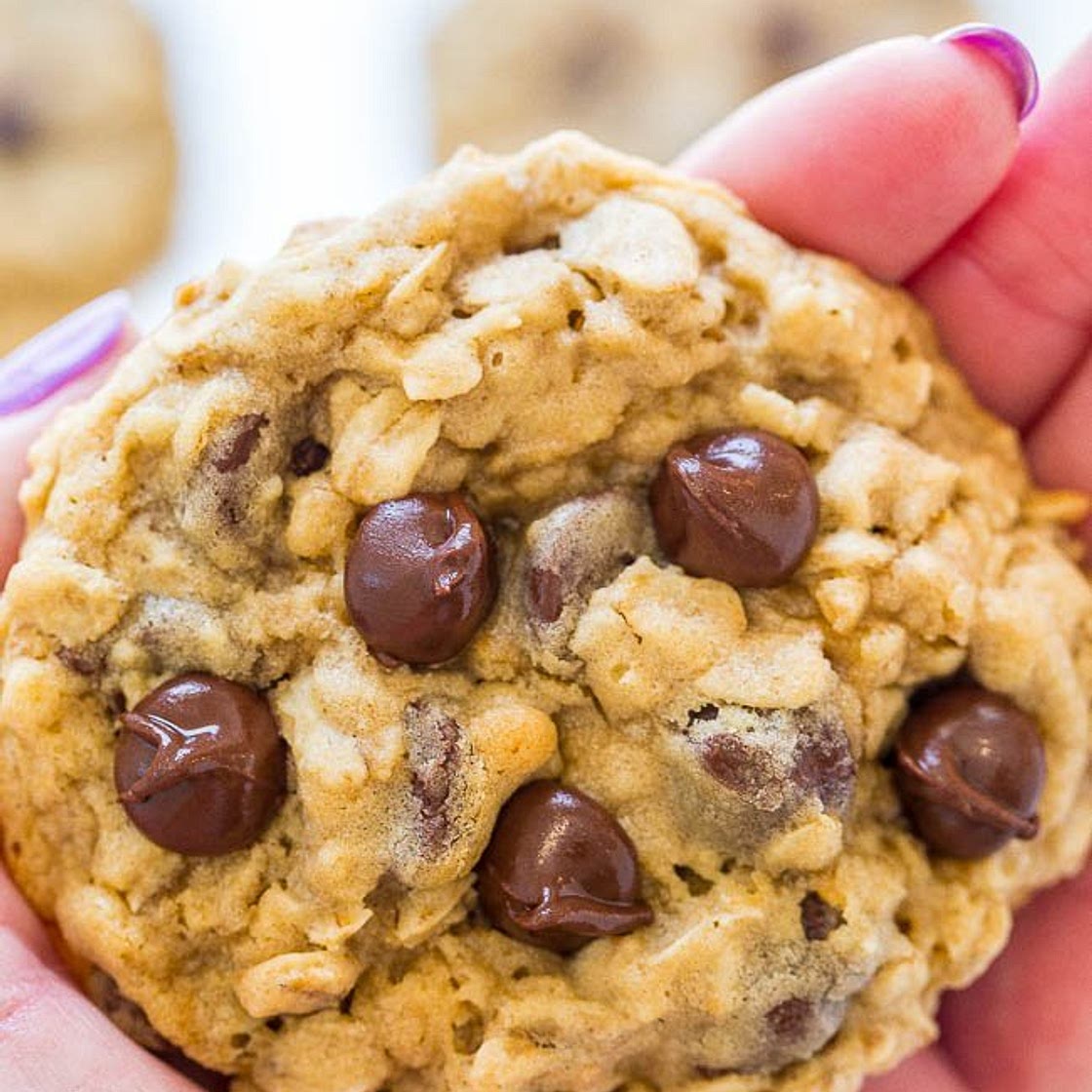 No-Chill Oatmeal Chocolate Chip Cookies