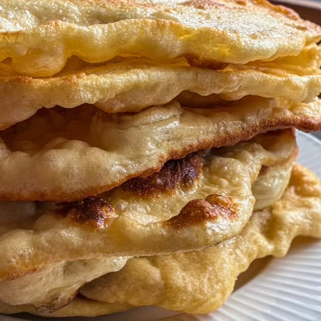 Easy Hungarian Fry Bread (Lángos)