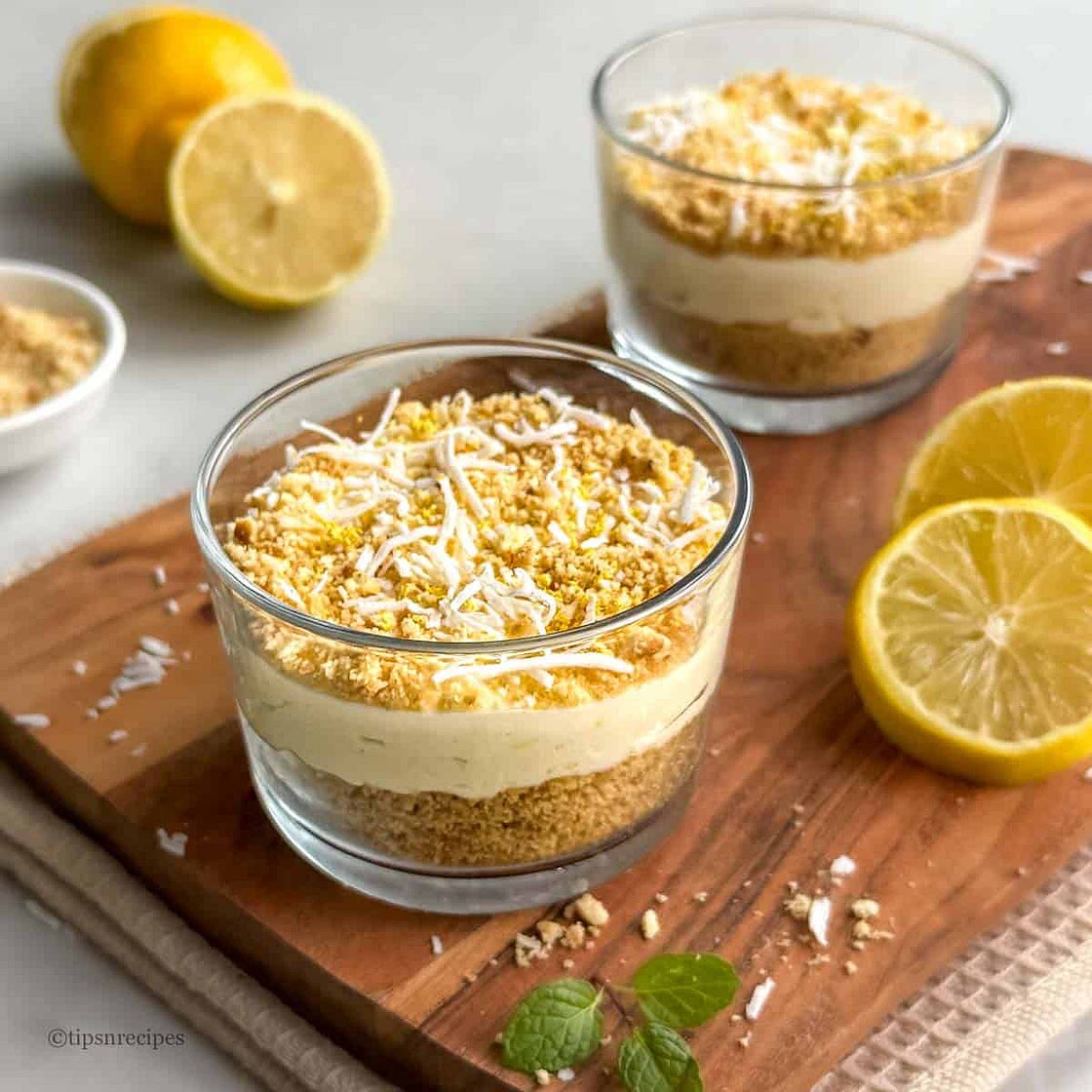 No-Bake Lemon Coconut Bliss Cups