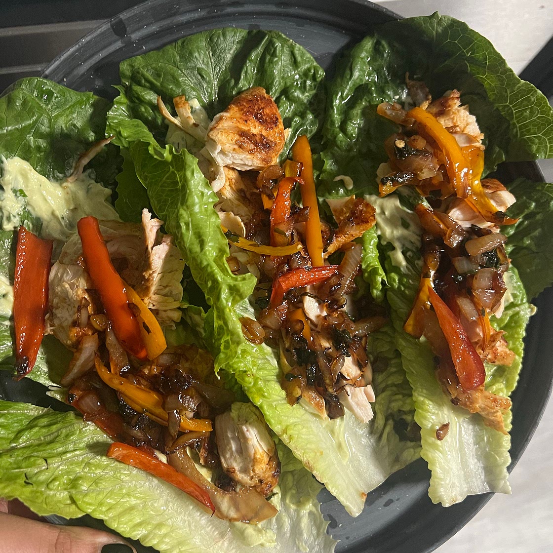 Chicken Taco Lettuce Wraps (Healthy, Low-carb, Keto)