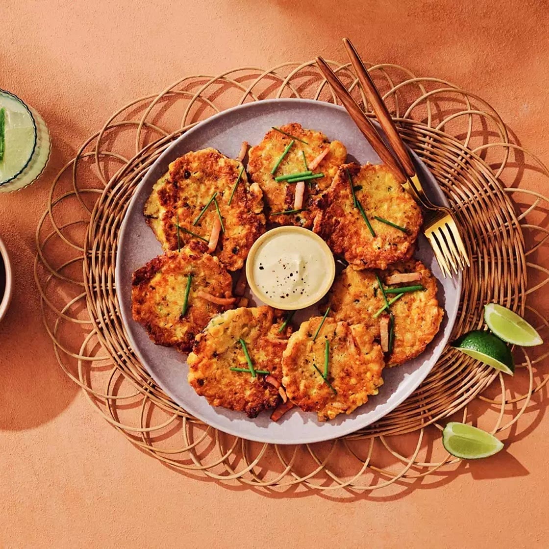 Ham & Corn Fritters