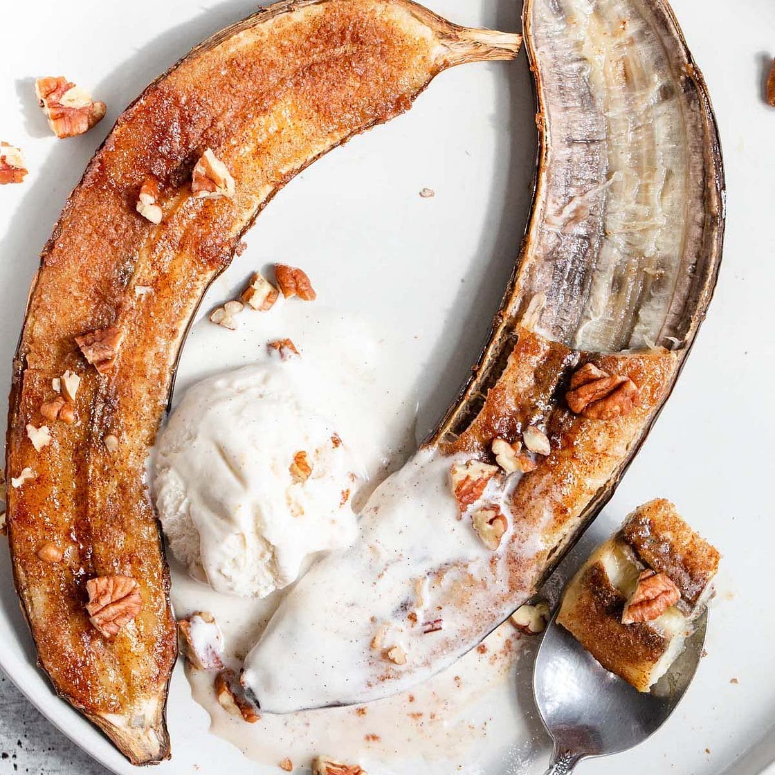 Air Fryer Caramelized Bananas
